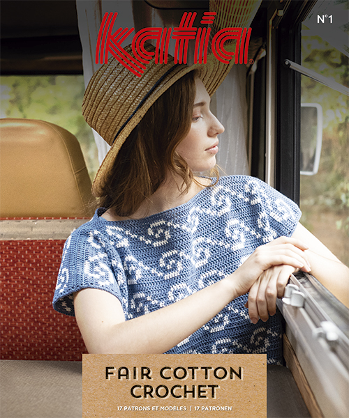 Alvast Mooie jurk zwart Magazine | Katia | Fair cotton crochet 1 - Wolly Wonka