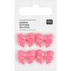 Rico Design | Knoop strik roze (4 stuks)