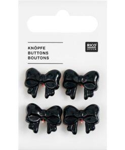 Rico Design | Knoop lint zwart (4 stuks)