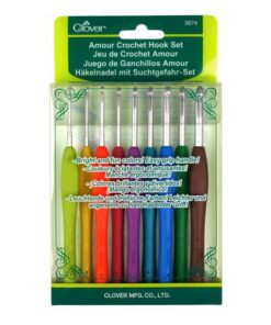 Clover | Amour haaknaalden set 2 mm - 6 mm - ergonomische en fijne aluminium punten