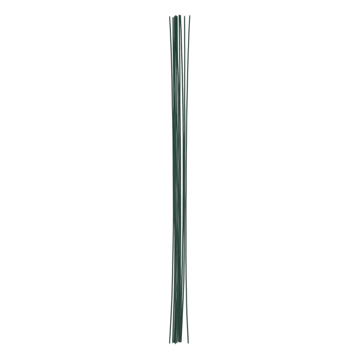 Hobby | Bloemsteel groen gecoat staal - voor je eigen bloemen te breien of haken - Afbeelding 2