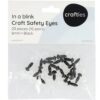 Crafties | Veiligheidsogen zwart (10 paar)
