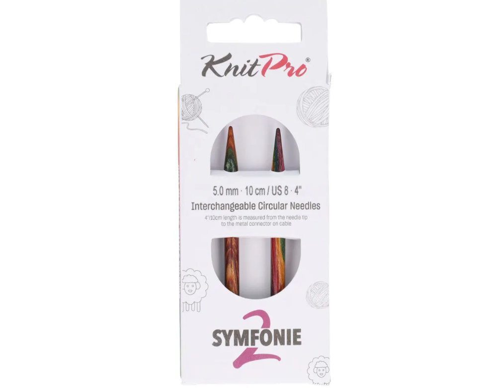 Knit Pro | Symfonie 2 - Verwisselbare korte rondbreinaalden (10 cm) - Afbeelding 2